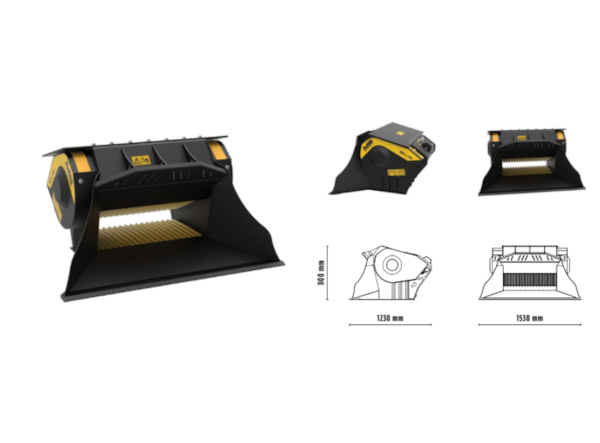 Cupa de concasare constructii MB Crusher MB-L140 S2 -- frontal 5 - 11 t. de vanzare